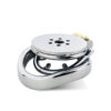 Flat Chastity Cage with Detachable Metal Catheter and Anti-Drop Ring — product image 10
