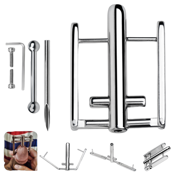 Double-Sided PA Lock Piercing Clamp – Painless Prince Albert Hole Puncher — product image 1