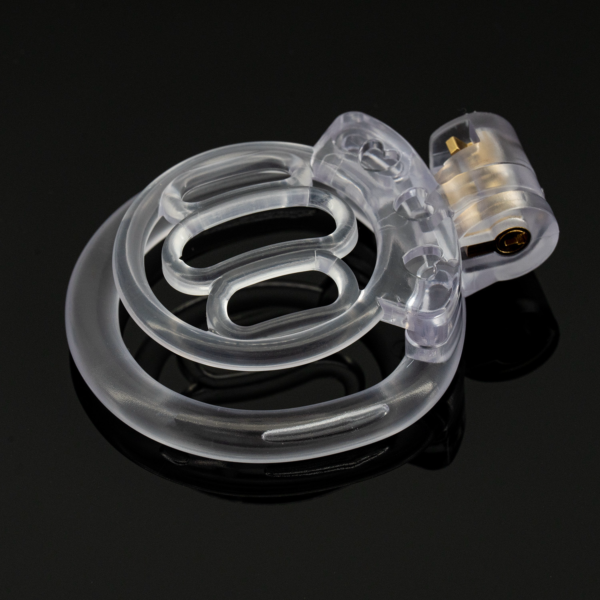 Plastic Flat Chastity Cage with 4 Rings – Multicolor — product image 11