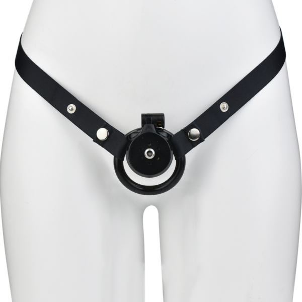 Lightweight Chastity Cage with Removable Inverted Plug and 4 Base Rings — product image 29
