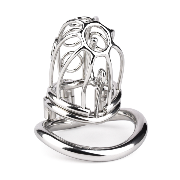 Stainless Steel PA Chastity Cage with Adjustable Strap — product image 7