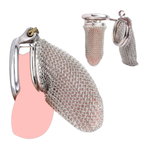 Soft Metal Chastity Cage for Big Cock Hollow Mesh Penis Sleeve – 110mm — image 1 Soft Metal Chastity Cage for Big Cock Hollow Mesh Penis Sleeve – 110mm — product image 1
