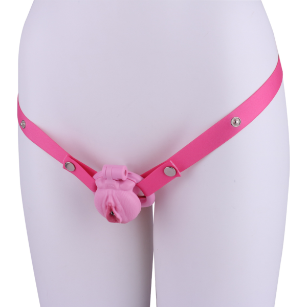 Realistic Clit Chastity Cage with Adjustable Inverted Plug — product image 29