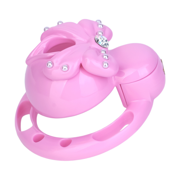 Pink Sissy Bowtie Chastity Cage — product image 8