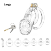 Flexible Soft Silicone Chastity Cage Set — image 14 Flexible Soft Silicone Chastity Cage Set — product image 14