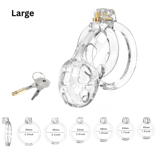Flexible Soft Silicone Chastity Cage Set — image 14 Flexible Soft Silicone Chastity Cage Set — product image 14