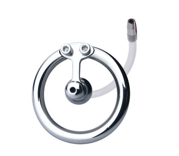 Super Small Inverted Chastity Cage with Silicone Urethral Catheter — product image 6