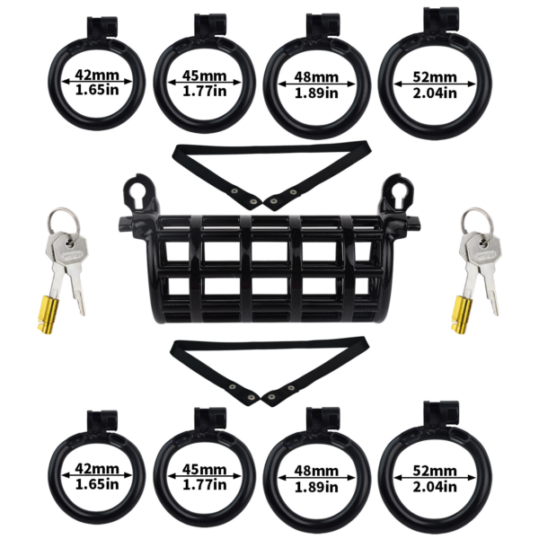 Dual Cock Chastity Device for Couples‘ Mutual Restraint — product image 4