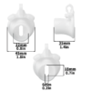 Flat Inverted Chastity Cage with 4 Base Rings and Adjustable Strap — product image 13