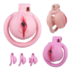 Realistic Clit Chastity Cage with Adjustable Inverted Plug — product image 1