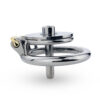 Flat Chastity Cage with Detachable Metal Catheter and Anti-Drop Ring — product image 5