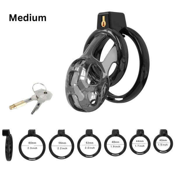 Flexible Soft Silicone Chastity Cage Set — image 7 Flexible Soft Silicone Chastity Cage Set — product image 7