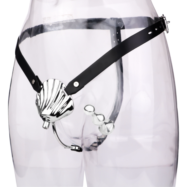 Tiny Shell Chastity Cage with Anal Plug and Catheter — product image 18