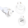 NEW Resin Flat Chastity Cage Set – White — product image 1