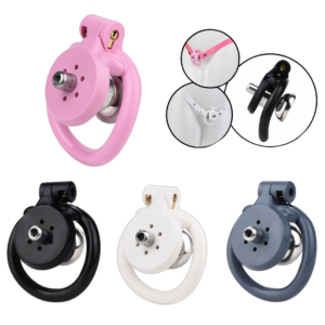 Detachable Flat Inverted Chastity Cage with Strap — product image 1