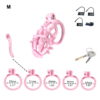 Pink Chastity Cage with Detachable Silicone Spikes — product image 10