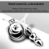 Urethral Inverted Chastity Cage with Detachable Beaded Anal Plug — product image 6