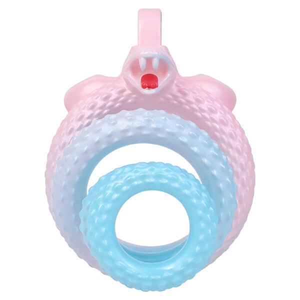Fantasy Snake Chastity Cage – Light Pink & Blue Gradient — product image 6