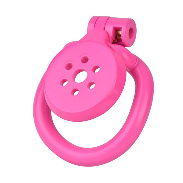 NEW Resin Flat Chastity Cage Set – Pink — product image 9