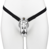 Breathable Metal Chastity Cage with Strap and Anal Plug — image 3 Breathable Metal Chastity Cage with Strap and Anal Plug — product image 3