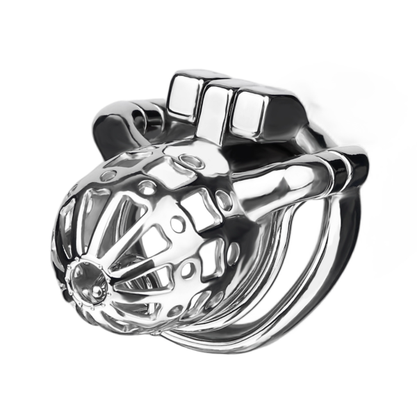 Men’s Stainless Steel PA Locking Chastity Cage — product image 9