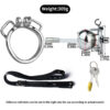 Butterfly Inverted Chastity Cage with PU Belt and Silicone Catheter — product image 20