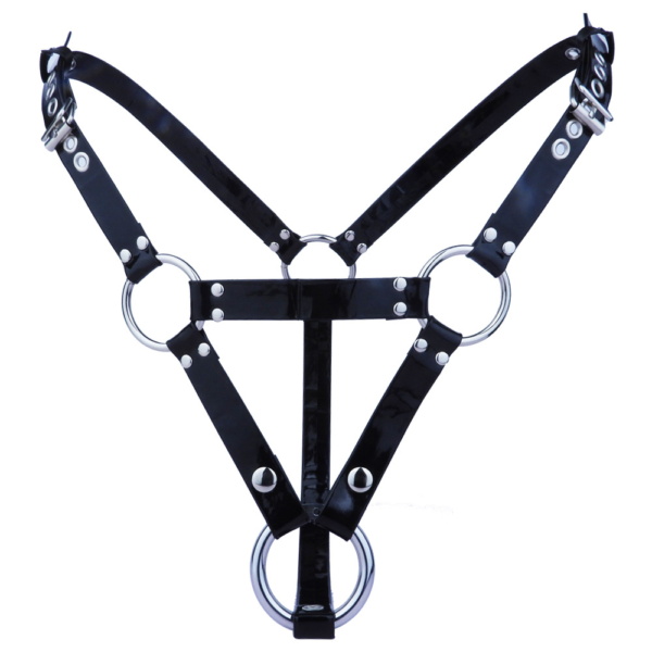 Tiny Inverted Chastity Cage with PU Belt — product image 15