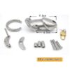 Matte Stainless Steel Chastity Cage – Long / Short Cage — product image 4