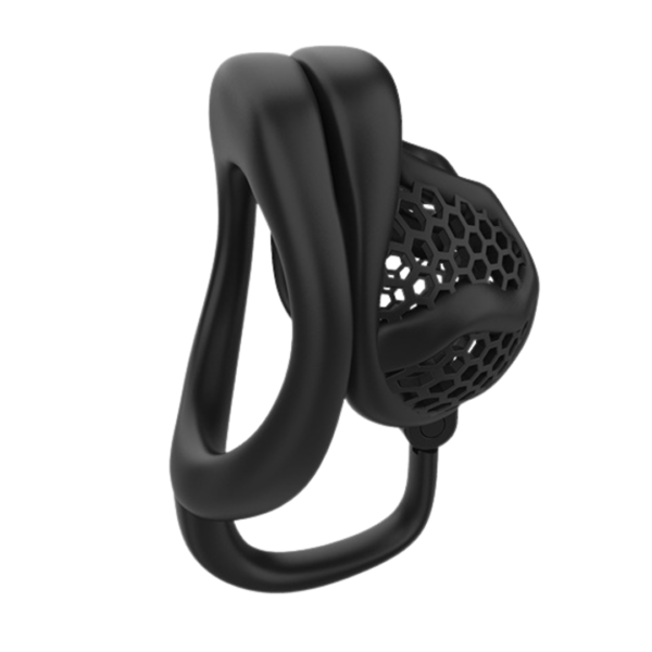 Lightweight Resin Chastity Cage Set – Black / Pink — product image 8