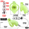 Versatile Resin Chastity Cage with Built-in Adjustable Ring and Detachable Butt Plug — product image 14