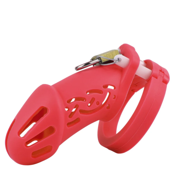 Soft Silicone Chastity Cage with Strap – Large / Small Size – Multicolor — product image 14