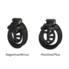 Positive / Negative Resin Chastity Cage Set – Minus / Plus Chastity Device — image 4 Positive / Negative Resin Chastity Cage Set – Minus / Plus Chastity Device — product image 4