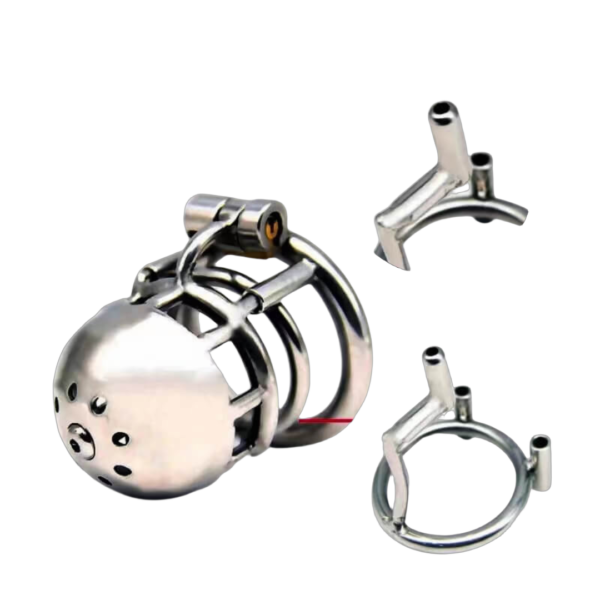 Metal Chastity Cage with Through Hole PA – Cock Cage — image 1 Metal Chastity Cage with Through Hole PA – Cock Cage — product image 1