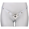 Minimalist Inverted Chastity Cage with Adjustable Nylon Belt — product image 11