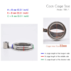 Flat Chastity Cage with Urine Hole / Metal Catheter and Strap — product image 6