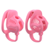 Lightweight Resin Chastity Cage Set – Black / Pink — product image 4