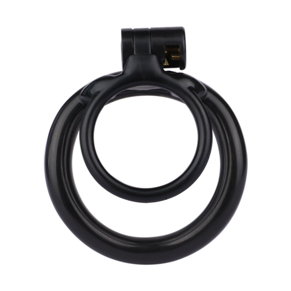 Lockable Resin Cock Ring Chastity Cage – Blue / Black / Pink / White — product image 10