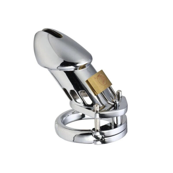 Matte Stainless Steel Chastity Cage – Long / Short Cage — product image 9