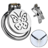 Chic Butterfly Flat Chastity Cage for Sissy — product image 1