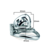 Metal Chastity Cage with Strap – Small / Micro — product image 4