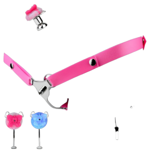 Inverted Chastity Cage Belt with Cute Butterfly — image 1 Inverted Chastity Cage Belt with Cute Butterfly — product image 1