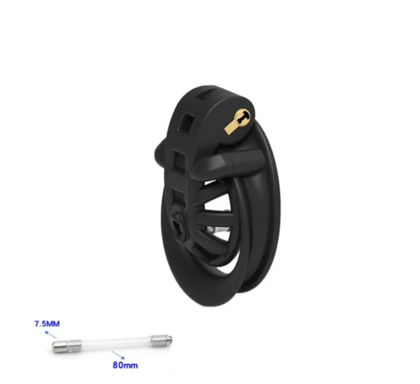 3D Printed Resin Micro Negative Chastity Cage with Urethral Tube — product image 10