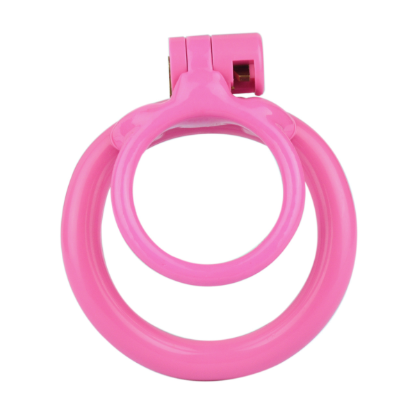 Lockable Resin Cock Ring Chastity Cage – Blue / Black / Pink / White — product image 18