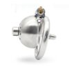Stainless Steel Round Cock Cage with Urinary Catheter — product image 6