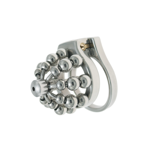 Metal Beaded Chastity Cage with Removable Urethral Catheter — product image 14