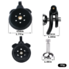 Lightweight Chastity Cage with Removable Inverted Plug and 4 Base Rings — product image 2