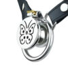 Butterfly Inverted Chastity Cage with PU Belt and Silicone Catheter — product image 11