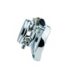 Spiked Flat Chastity Cage with Arc / Round Ring and Screws — product image 7