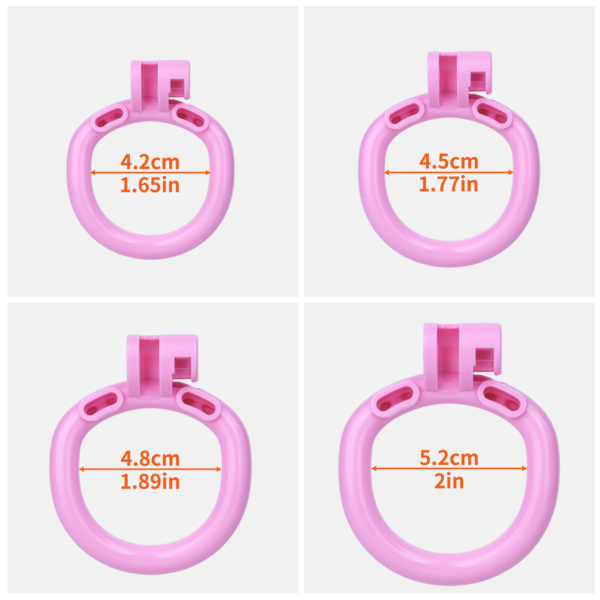 Pink Sissy Inverted Chastity Cage — image 3 Pink Sissy Inverted Chastity Cage — product image 3