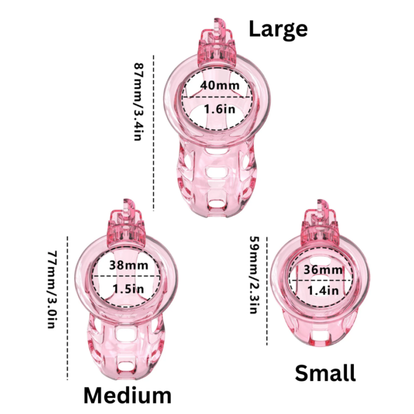 Flexible Soft Silicone Chastity Cage Set — image 3 Flexible Soft Silicone Chastity Cage Set — product image 3